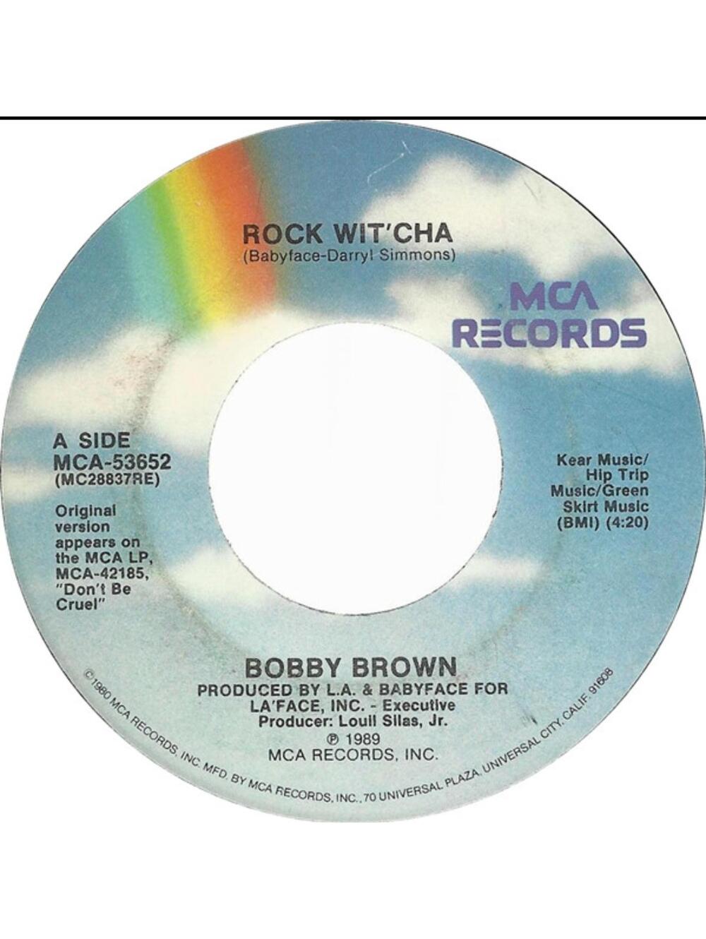 Bobby Brown – Rock Wit'cha / instrumental - 7" 45RPM - NM